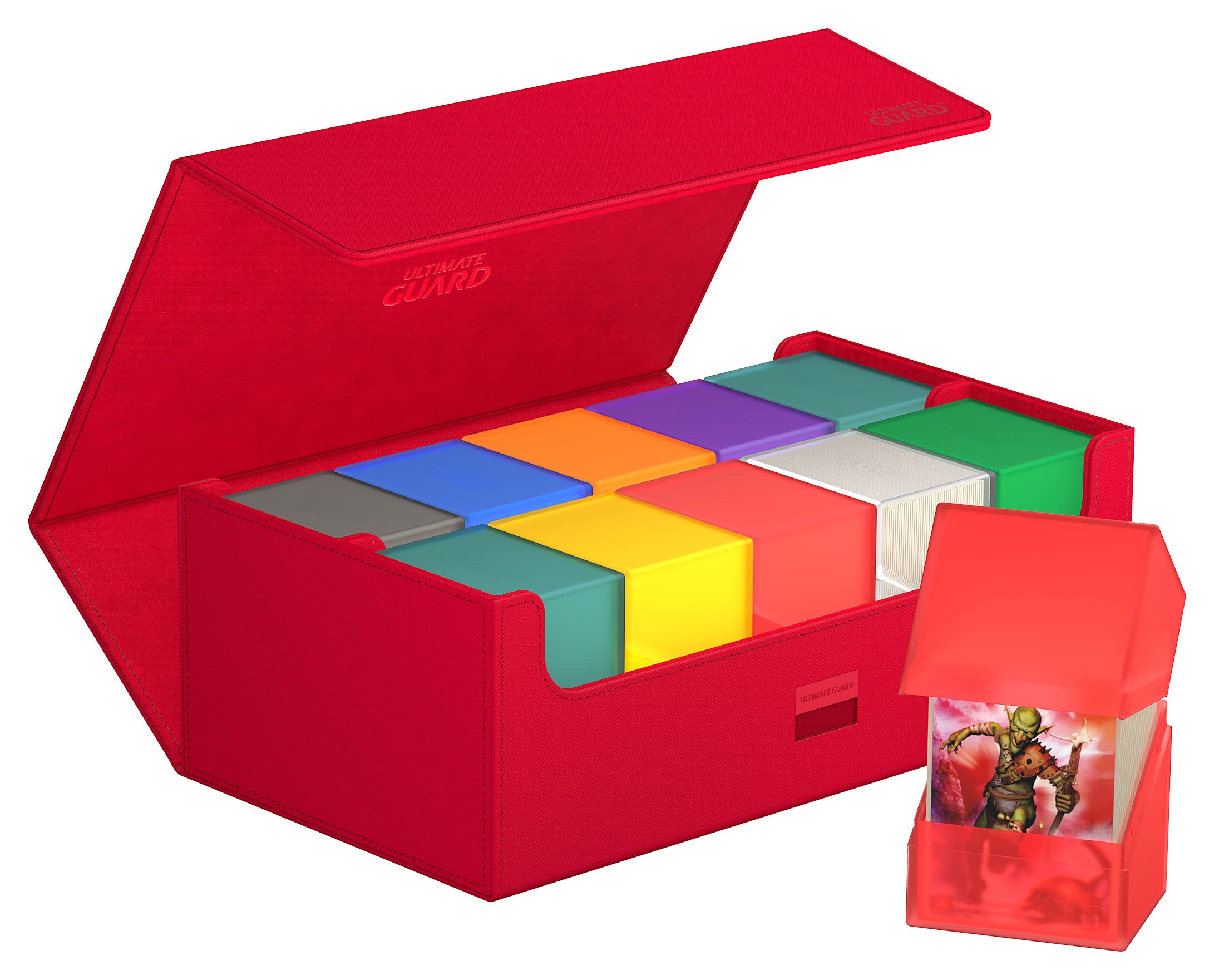 ultimate-guard-arkhive-800-xenoskin-monocolor-rot-sammelbox image 7