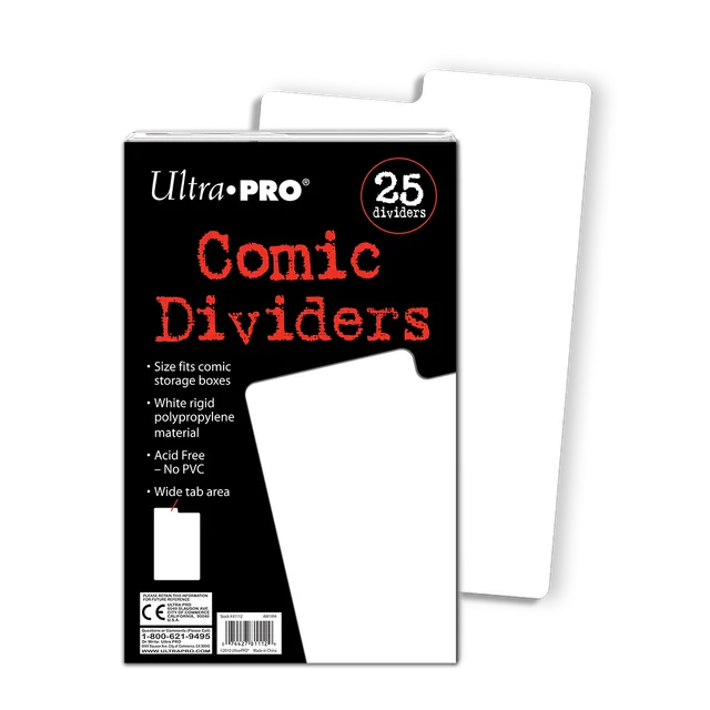 ultra-pro-white-comic-dividers-trennkarten-25-st-ck-190-5-x-279-4-mm image 1