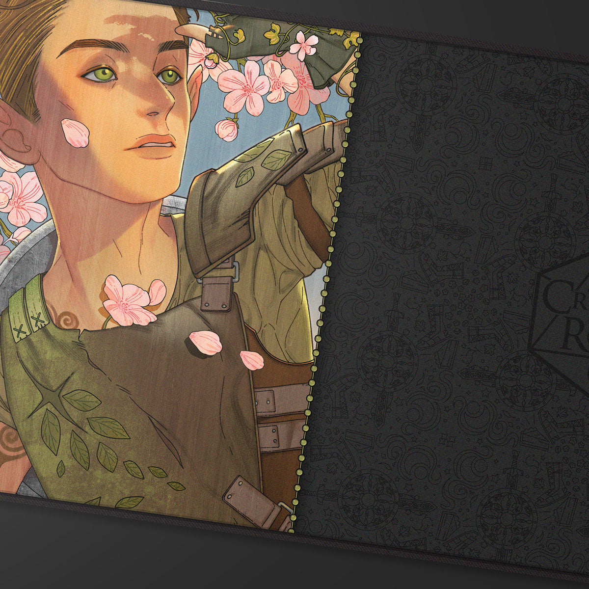 ultra-pro-critical-role-bells-hells-portrait-series-orym-black-stitched-playmat- image 2