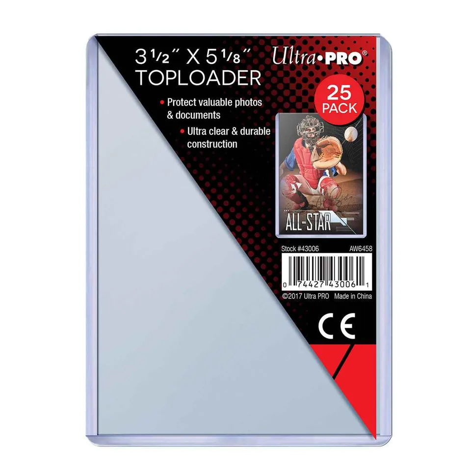 ultra-pro-toploader-sleeves-3-1-2-x-5-1-8-zoll-25ct image 1