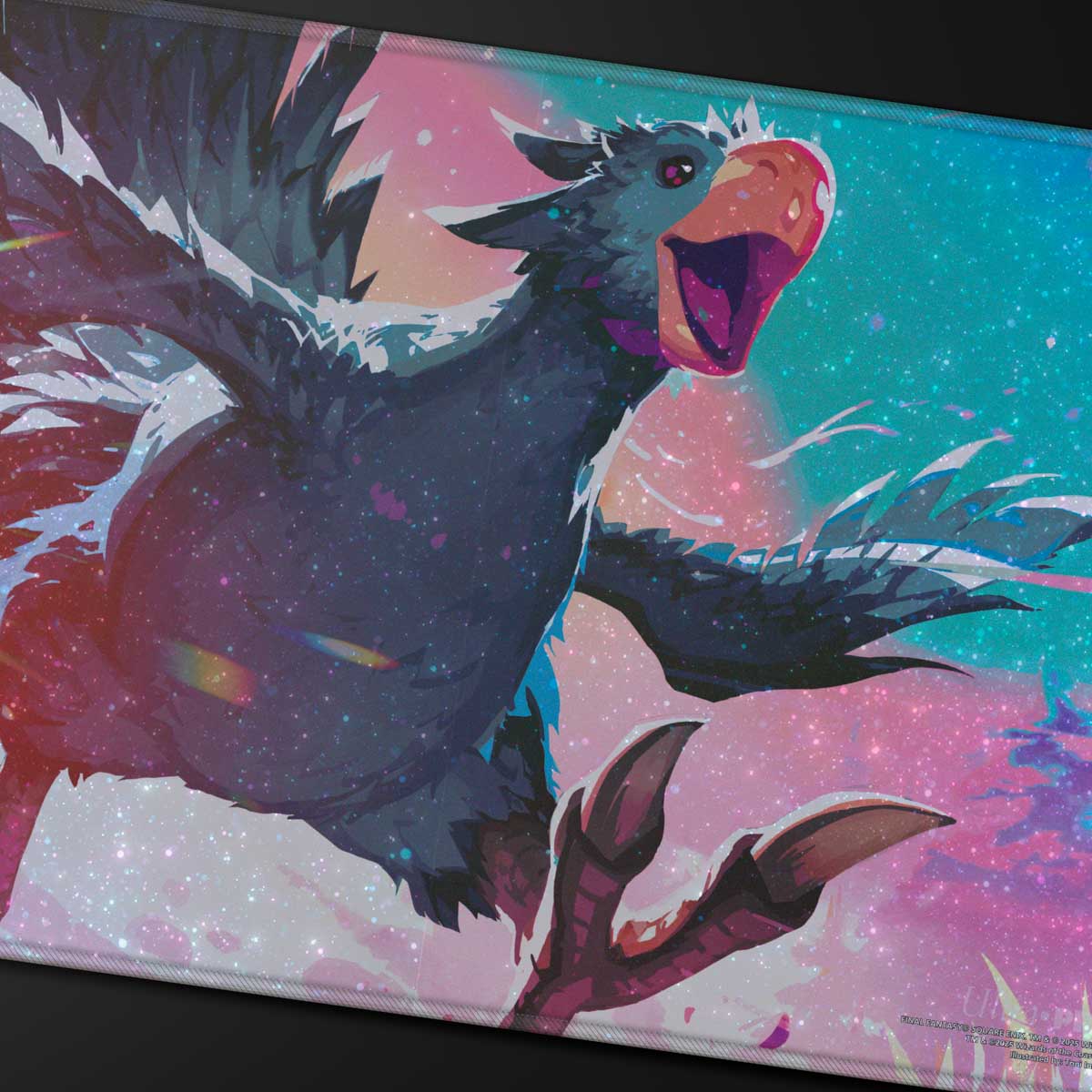 ultra-pro-magic-the-gathering-final-fantasy-traveling-chocobo-black-holofoil-pla image 2