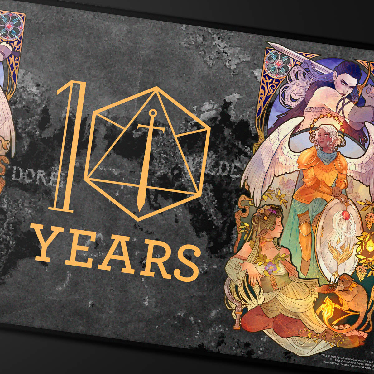 ultra-pro-critical-role-10th-anniversary-stitched-edge-playmat-ashley-johnson image 2