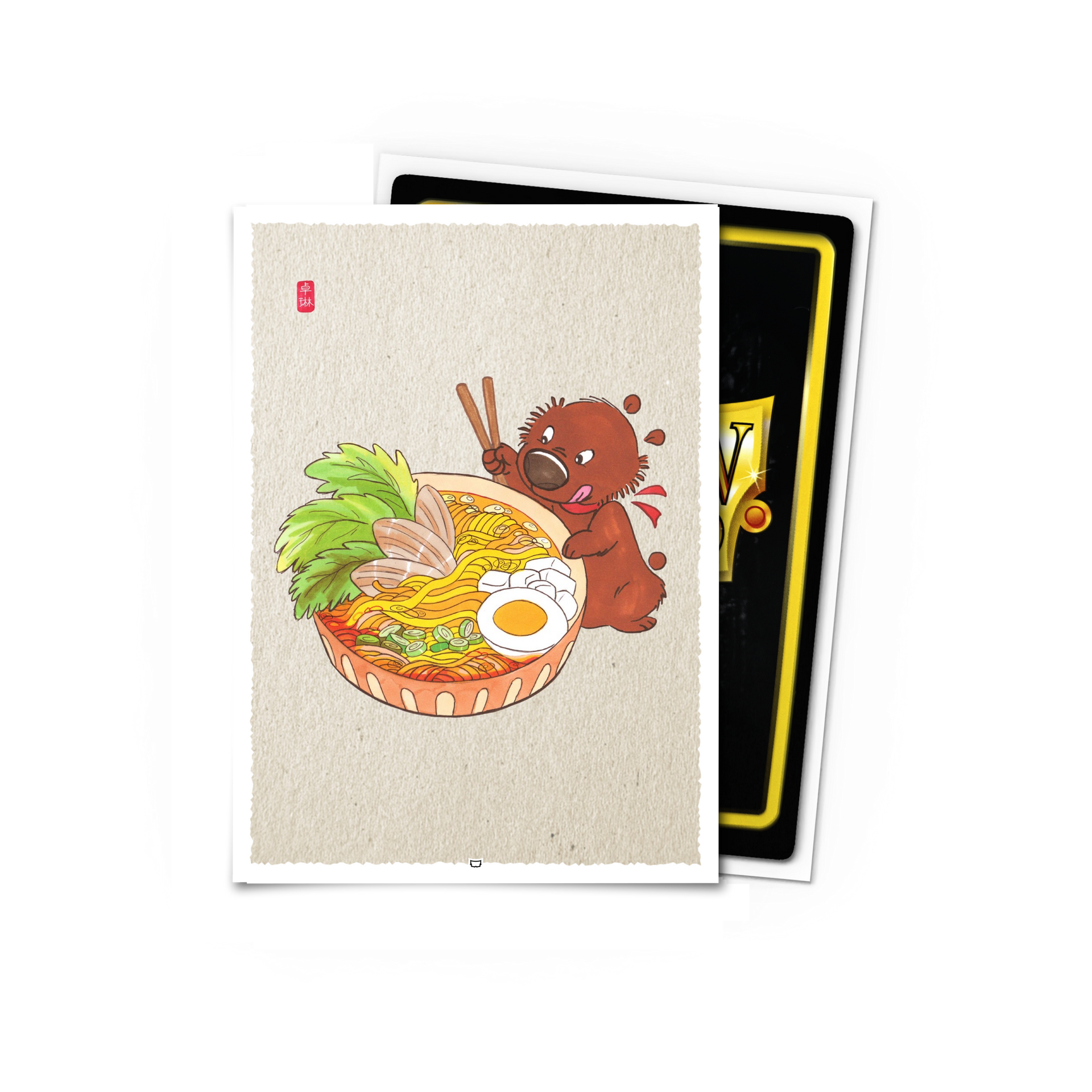dragon-shield-brushed-art-snug-ramen-by-8th-place-dave-100-standard-kartenh-llen image 1