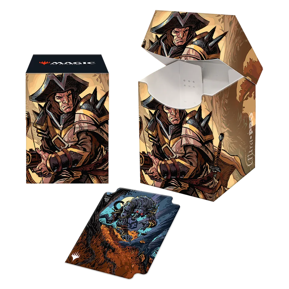 ultra-pro-innistrad-midnight-hunt-brutal-cathar-100-deck-box-magic-the-gathering image 1