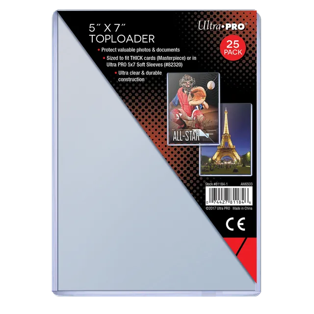 ultra-pro-5-x-7-toploader-h-llen-25-st-ck image 1