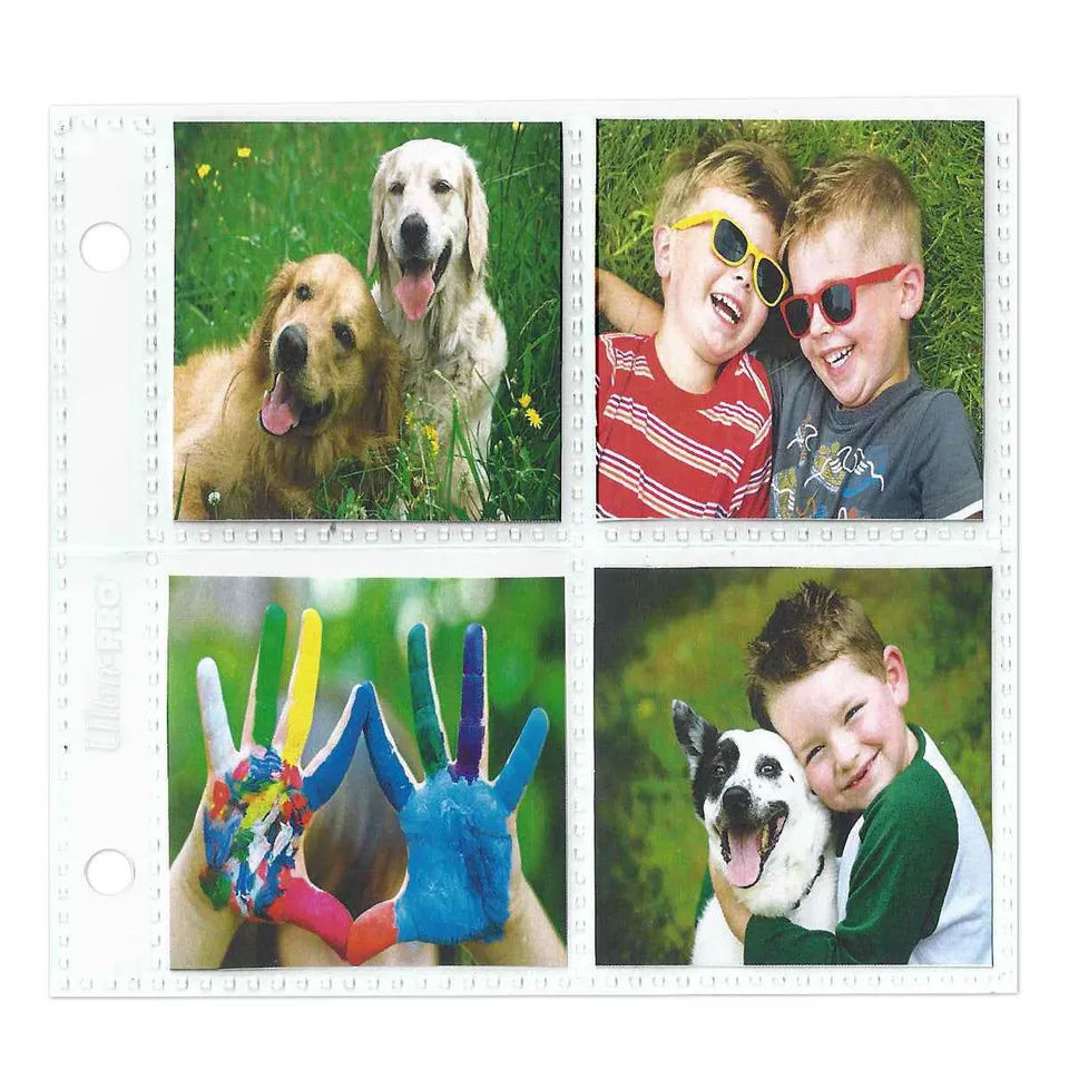 ultra-pro-2-hole-assorted-photo-pages-20ct-f-r-2-x-2-4-x-4-prints-foto-h-llen image 1