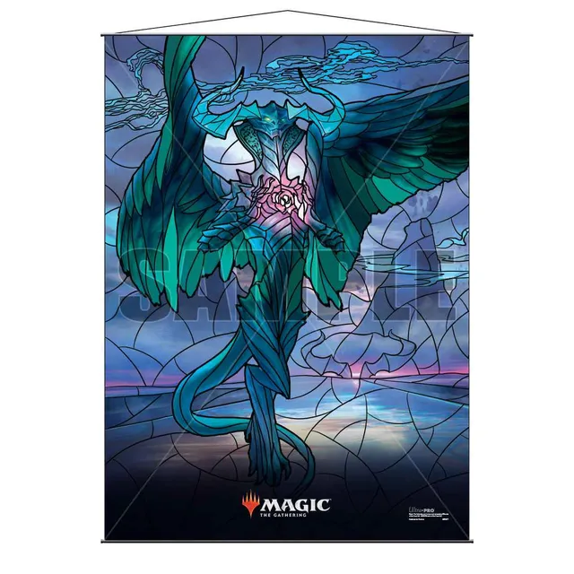 ultra-pro-war-of-the-spark-stained-glass-ugin-wall-scroll-f-r-magic-the-gatherin image 1