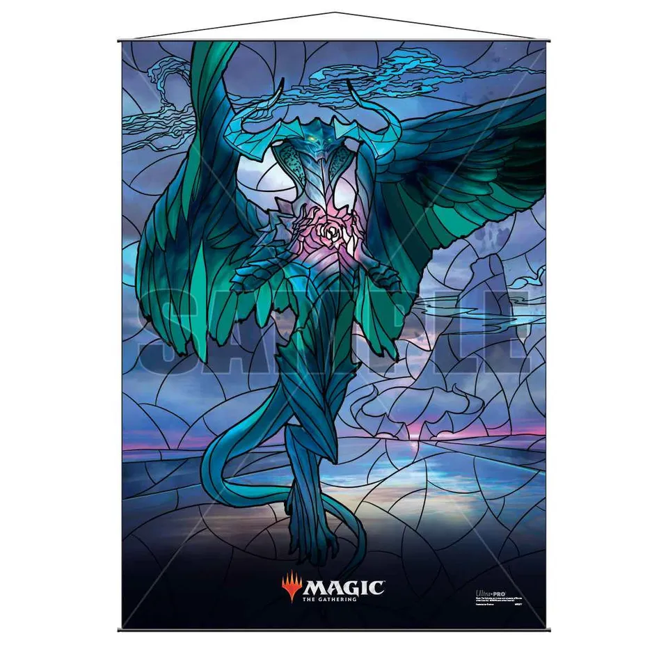 ultra-pro-war-of-the-spark-stained-glass-ugin-wall-scroll-f-r-magic-the-gatherin image 1