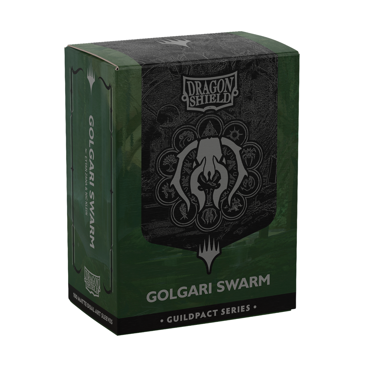 dragon-shield-guildpact-golgari-swarm-matte-dual-art-sleeves-100er image 7