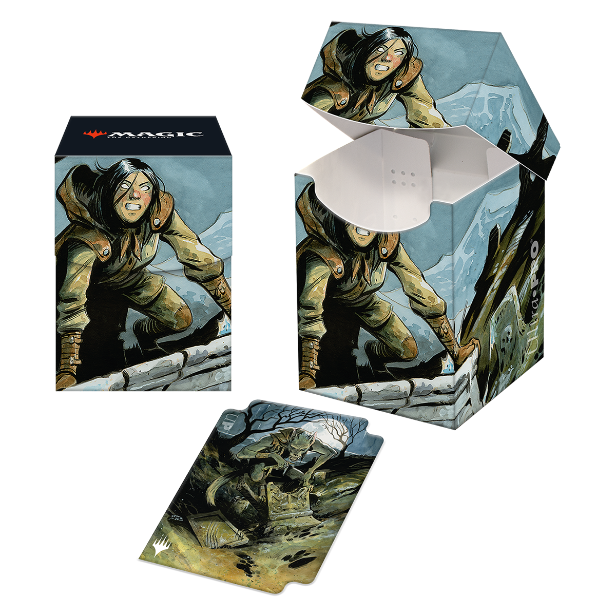 ultra-pro-innistrad-midnight-hunt-graveyard-trespasser-100-deck-box-f-r-magic-th image 1
