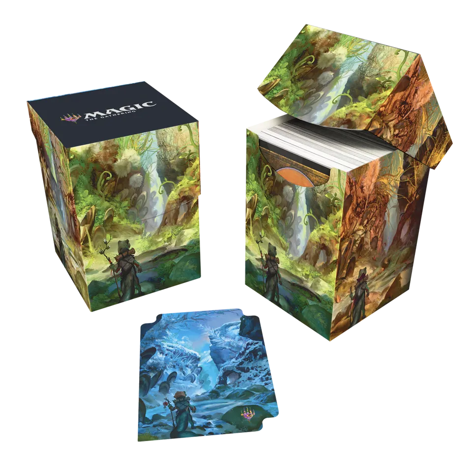 ultra-pro-bloomburrow-season-lands-swamp-summer-100-deck-box-black-f-r-magic-the image 1