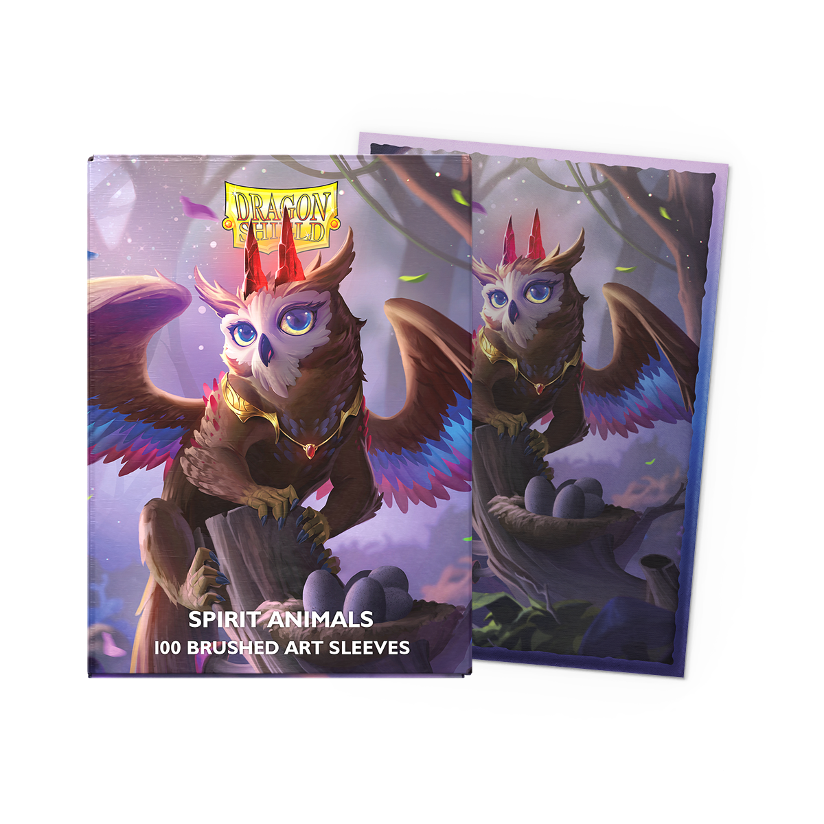 dragon-shield-the-dragowlis-brushed-art-sleeves-kartenh-llen-100-st-ck image 1