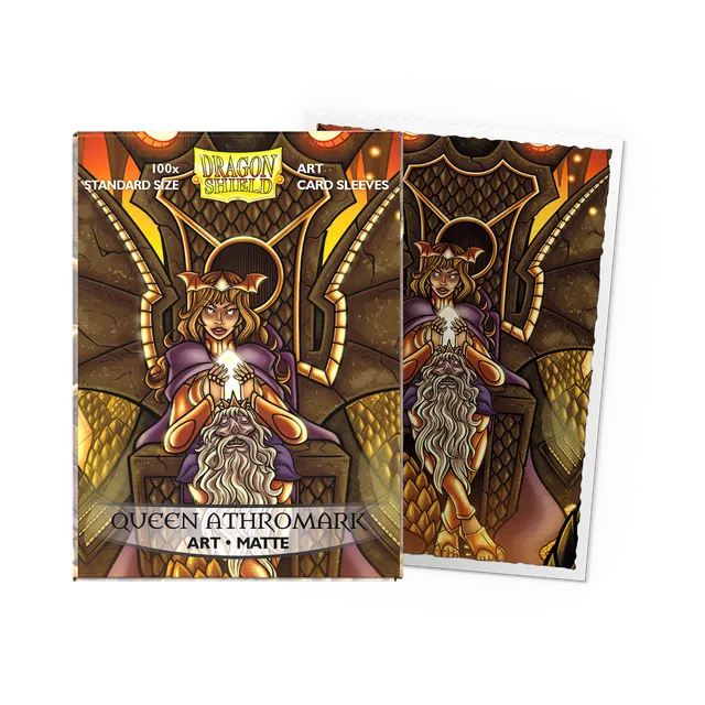 dragon-shield-queen-athromark-portrait-matte-art-sleeves image 1