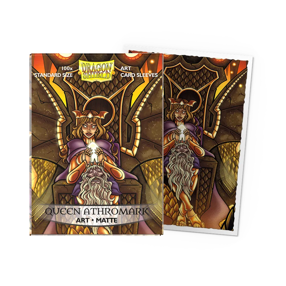 dragon-shield-queen-athromark-portrait-matte-art-sleeves image 1