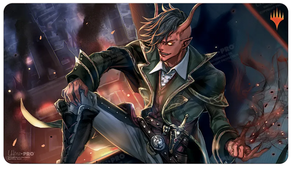 ultra-pro-war-of-the-spark-tibalt-rakish-instigator-alt-art-standard-playmat-f-r image 1