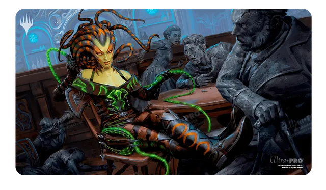 ultra-pro-outlaws-of-thunder-junction-vraska-the-silencer-key-art-standard-gamin image 1