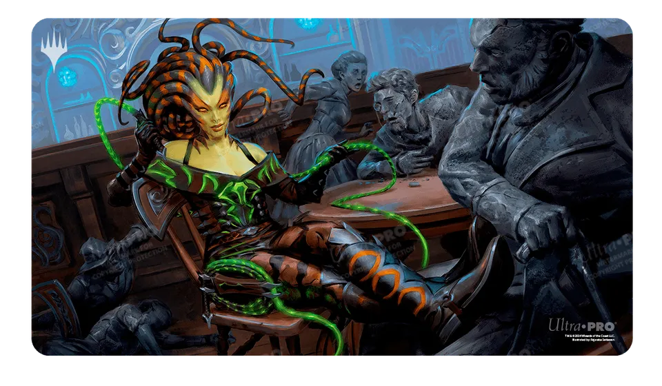ultra-pro-outlaws-of-thunder-junction-vraska-the-silencer-key-art-standard-gamin image 1