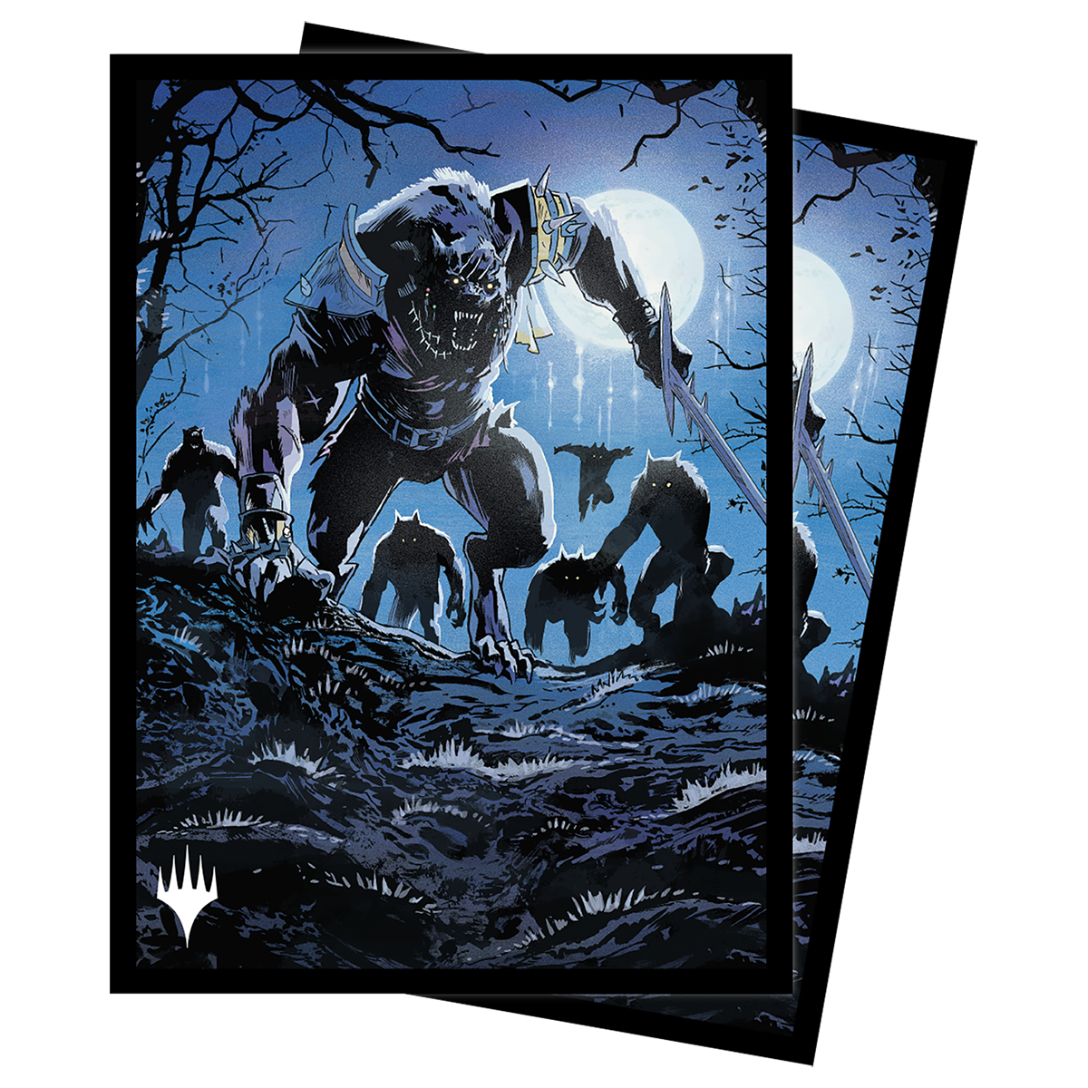 ultra-pro-innistrad-midnight-hunt-tovolar-standard-deck-protector-sleeves-100ct- image 1