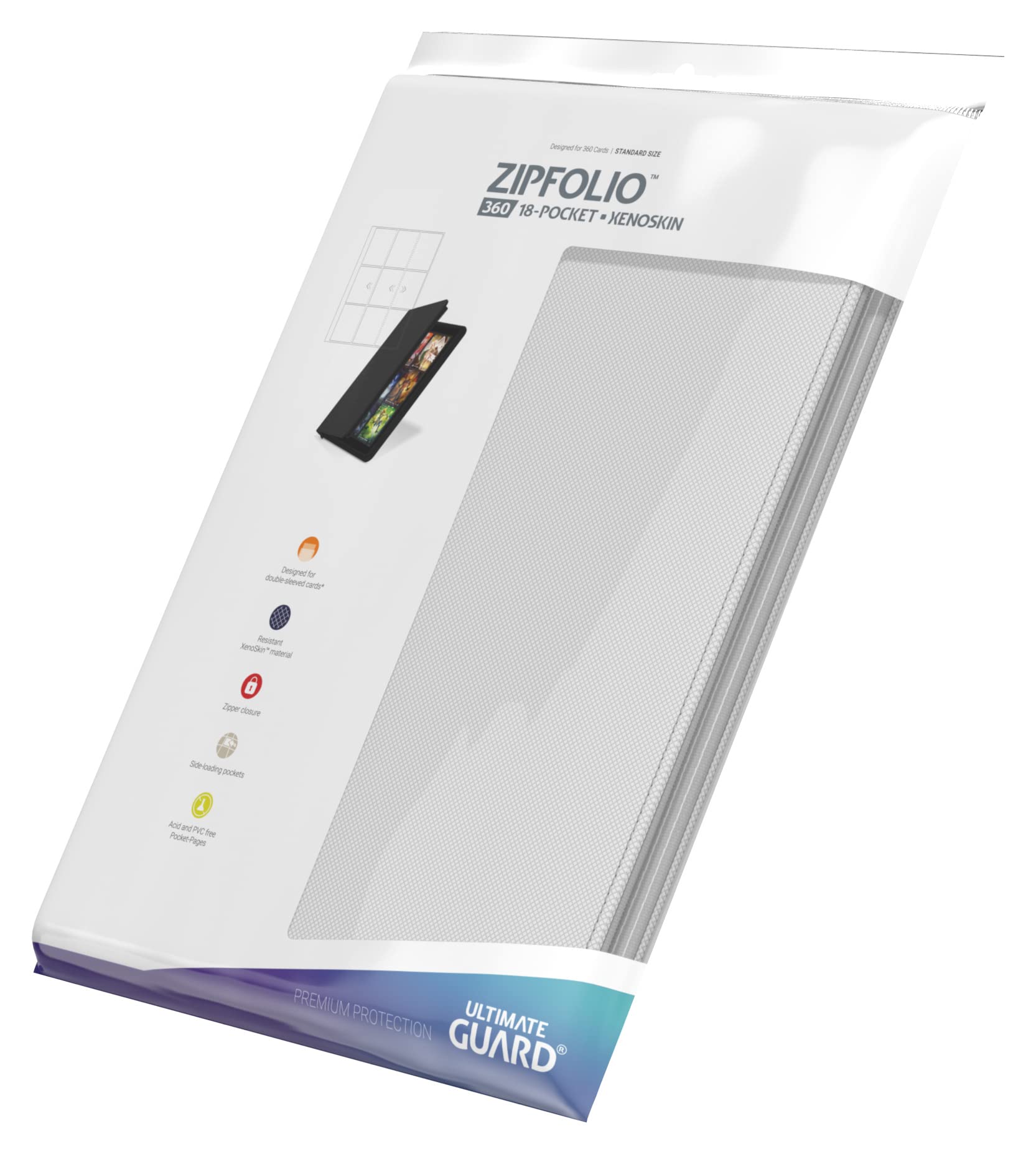 ultimate-guard-zipfolio-360-18-pocket-xenoskin-kartenmappe-wei image 8