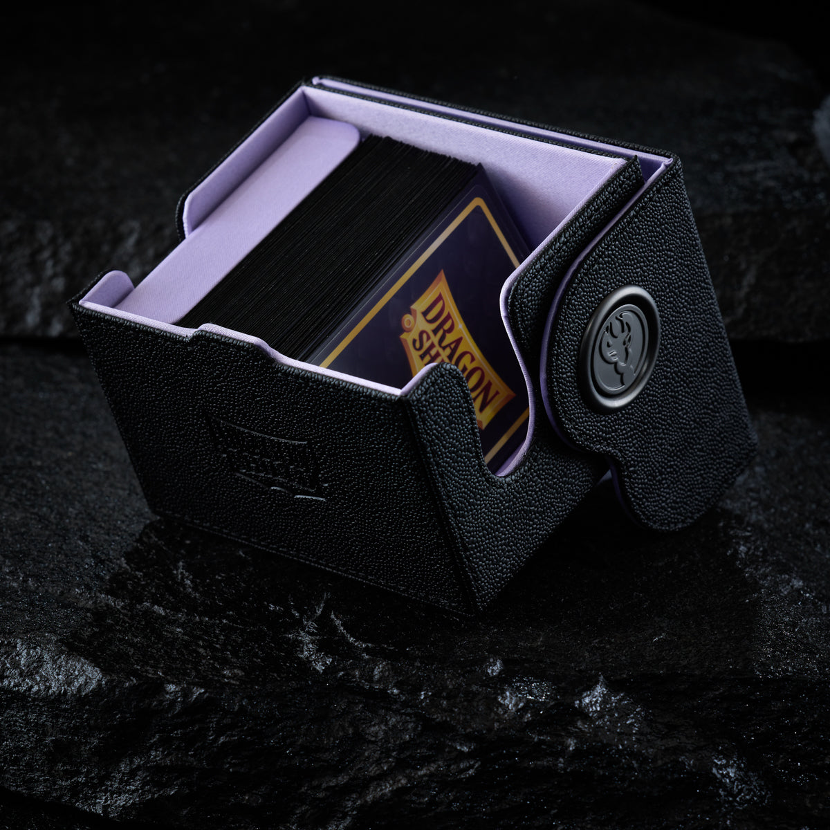 dragon-shield-dragon-box-150-black-lilac-deckbox image 2