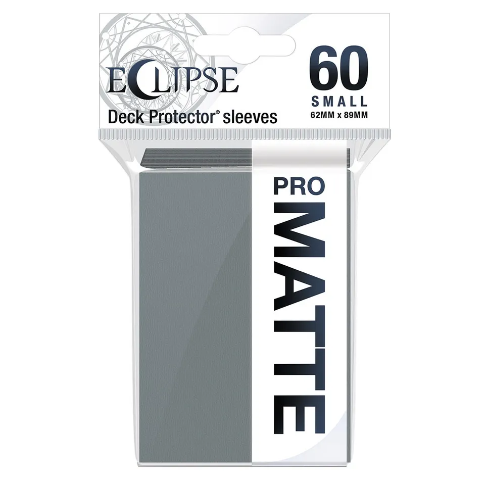 ultra-pro-eclipse-matte-small-deck-protector-sleeves-60ct-smoke-grey-yu-gi-oh image 1