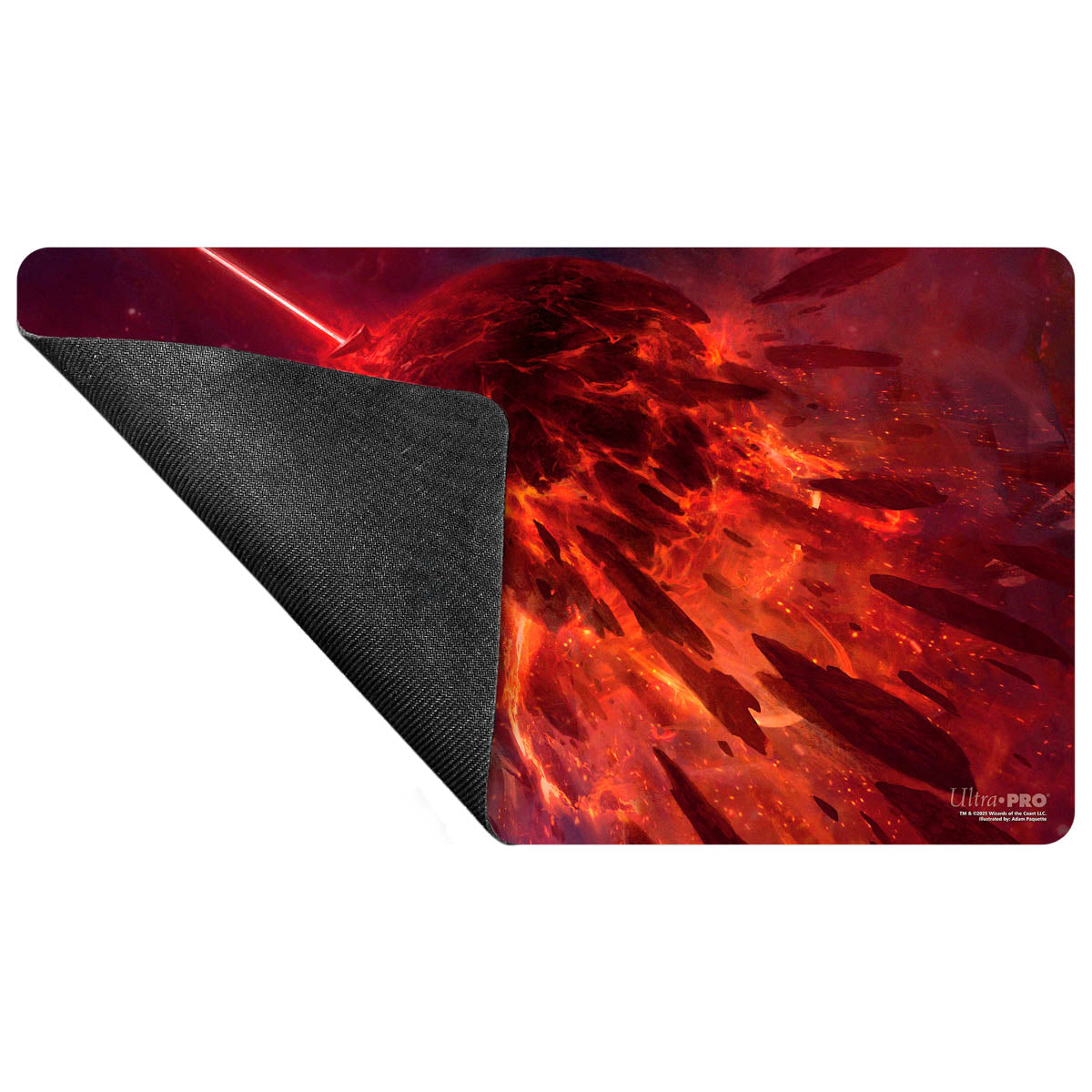 ultra-pro-edge-of-eternities-kavaron-memorial-world-mythic-land-red-playmat-f-r- image 4