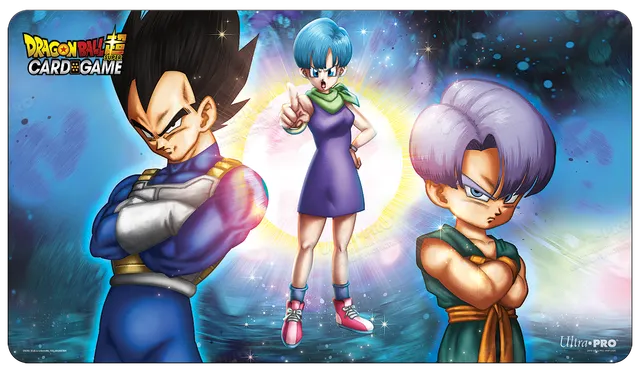 ultra-pro-dragon-ball-super-bulma-vegeta-und-trunks-standard-gaming-playmat image 1