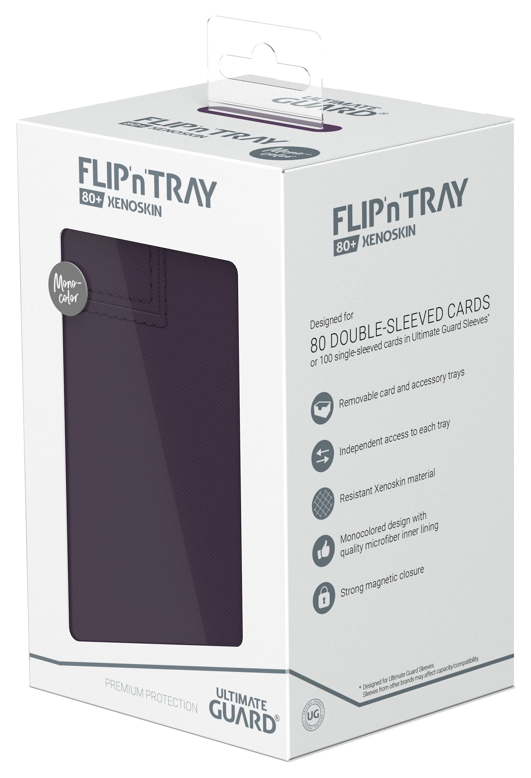 ultimate-guard-flip-n-tray-80-xenoskin-deck-box-monocolor-violett image 8