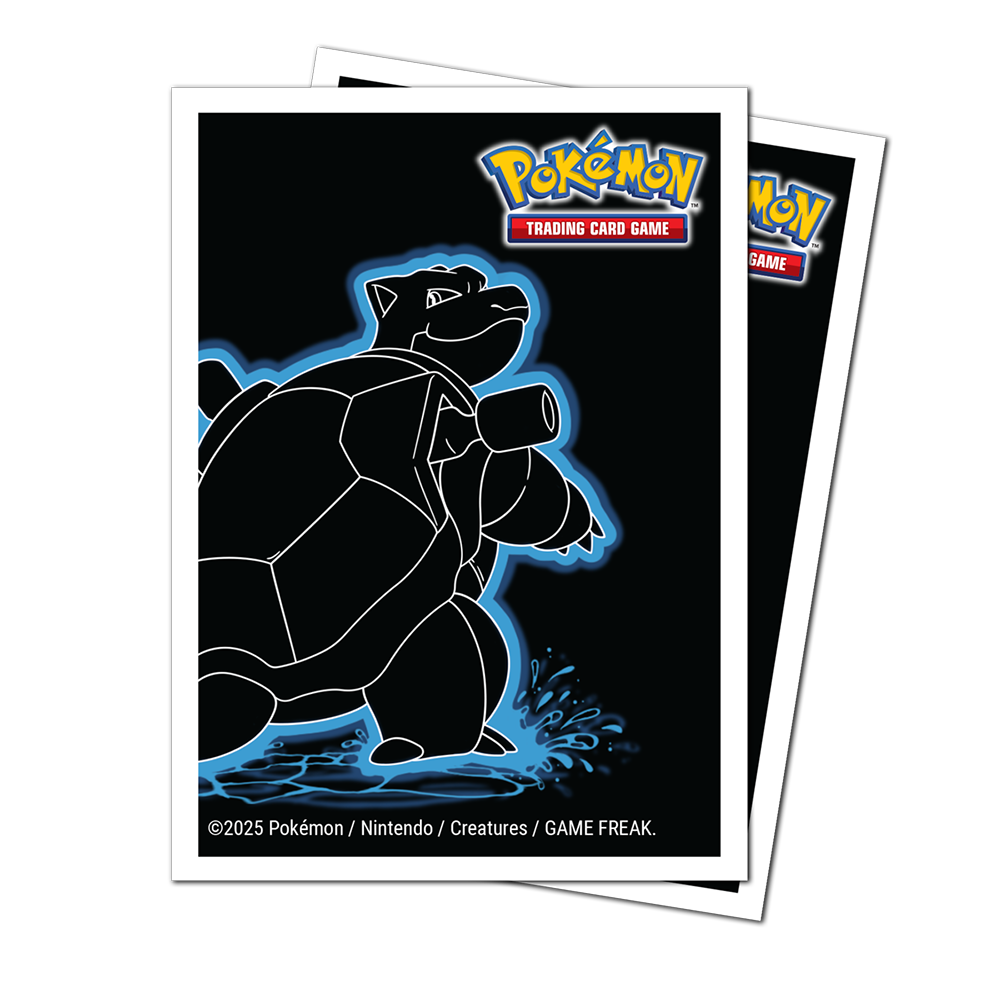 ultra-pro-pok-mon-neon-kanto-blastoise-apex-deck-protector-sleeves-105-st-ck image 1