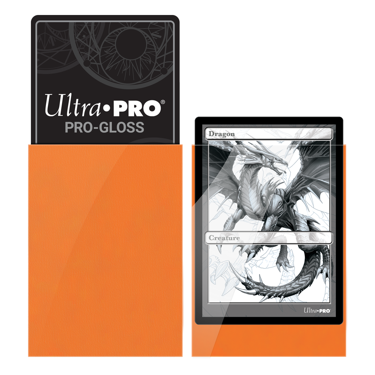 ultra-pro-pro-gloss-standard-deck-protector-sleeves-orange-50ct image 2