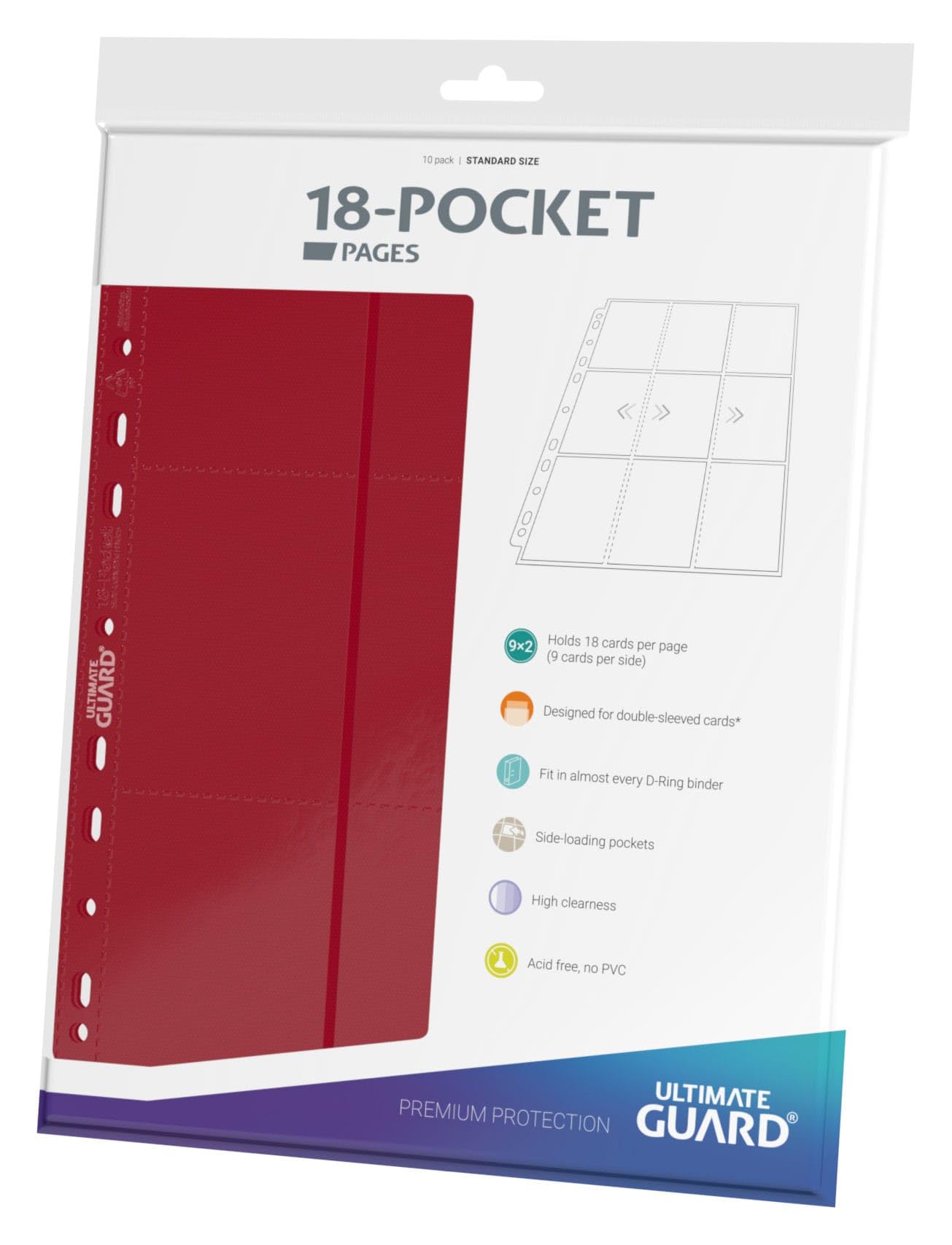 ultimate-guard-18-pocket-pages-side-loading-10er-pack-schwarz image 8