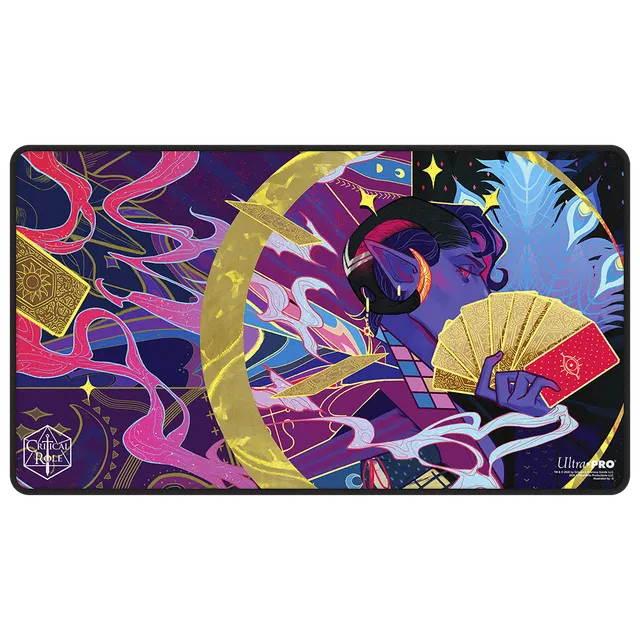 ultra-pro-black-stitched-playmat-critical-role-mighty-nein-mollymauk-tealeaf-f-r image 1
