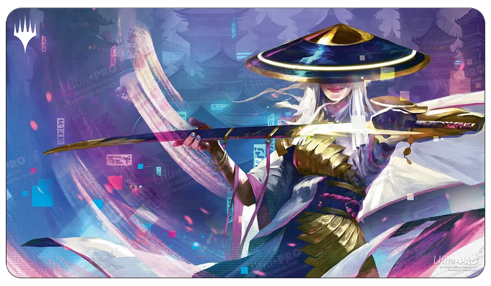ultra-pro-kamigawa-neon-dynasty-the-wandering-emperor-playmat-f-r-magic-the-gath image 1