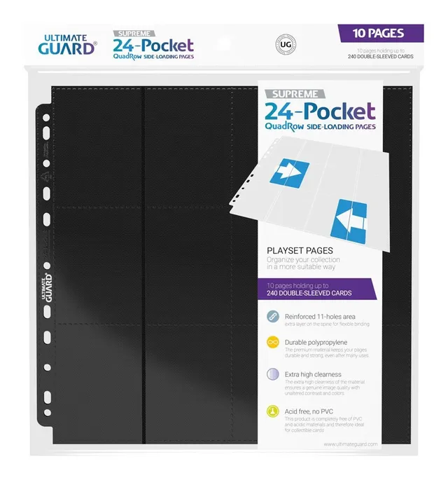 ultimate-guard-24-pocket-quadrow-pages-side-loading-black-10er-pack image 1