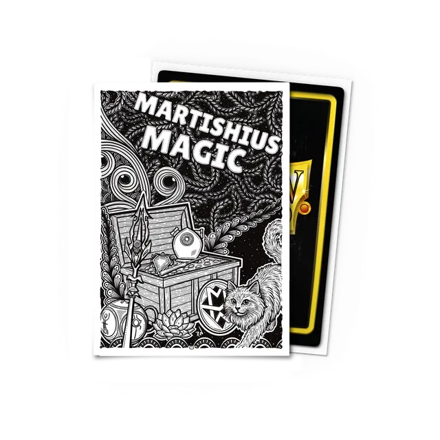 dragon-shield-martishius-magic-brushed-art-sleeves-standard image 1