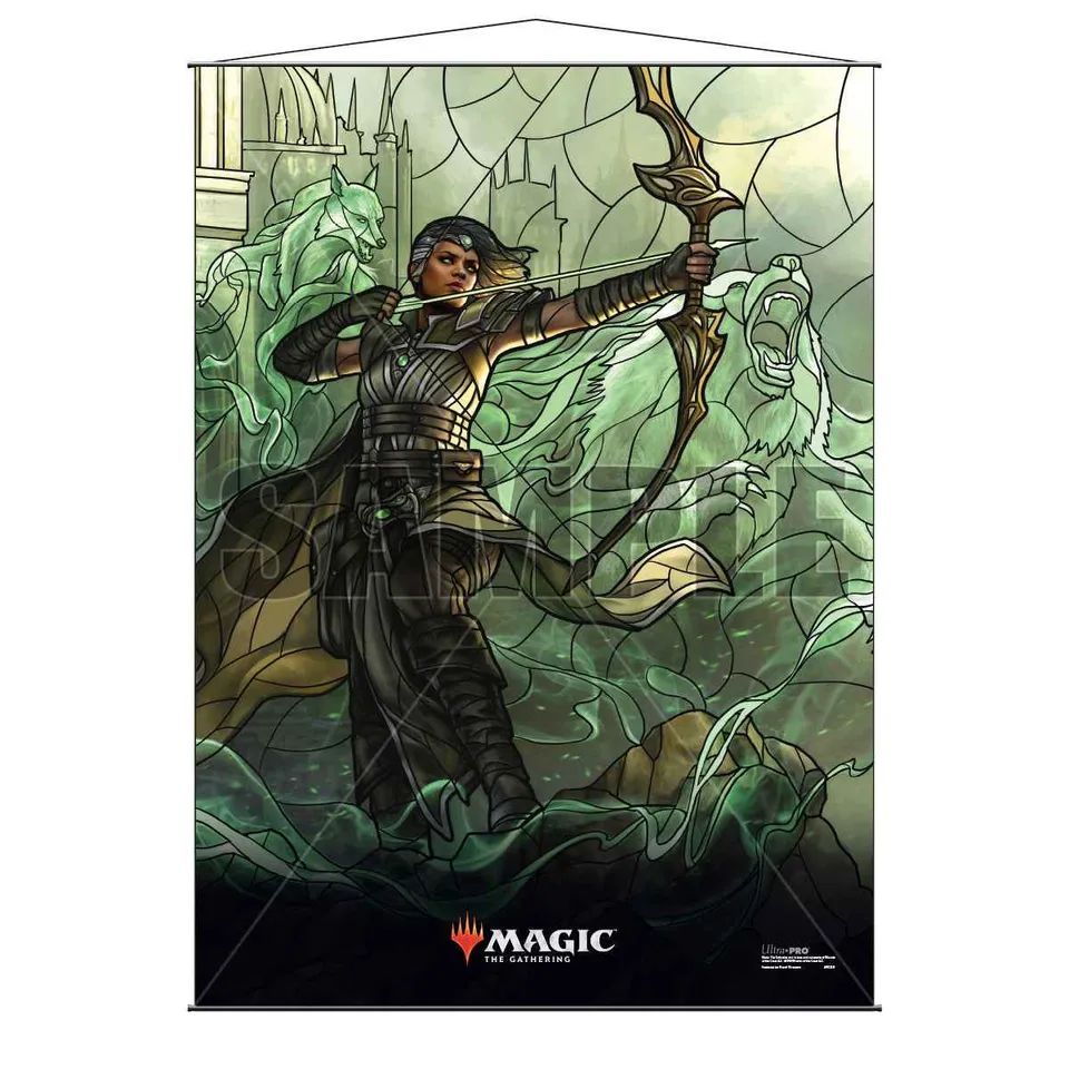 ultra-pro-magic-the-gathering-war-of-the-spark-vivien-planeswalkers-stained-glas image 1