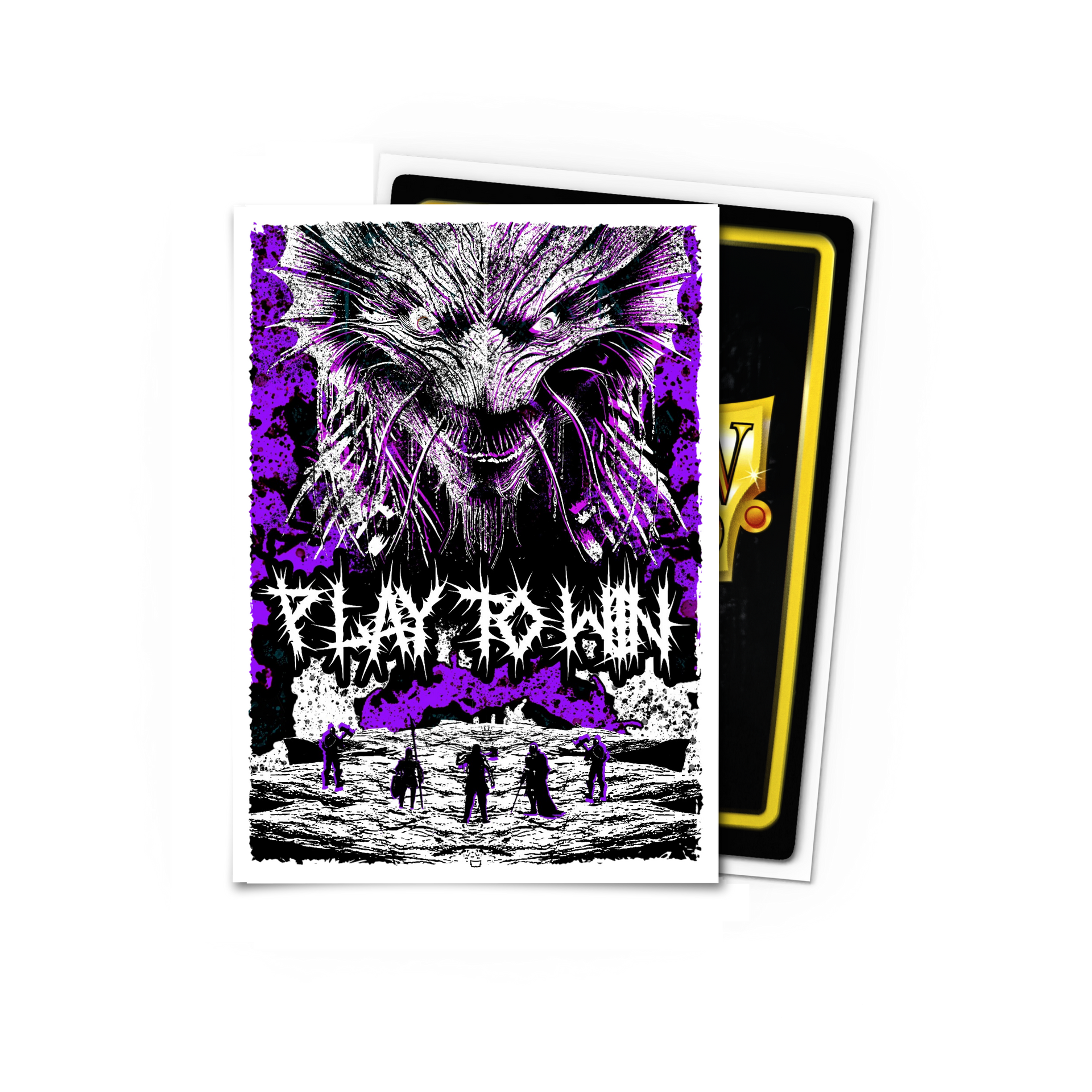 dragon-shield-play-to-win-kraken-brushed-art-sleeves-standard-size image 1