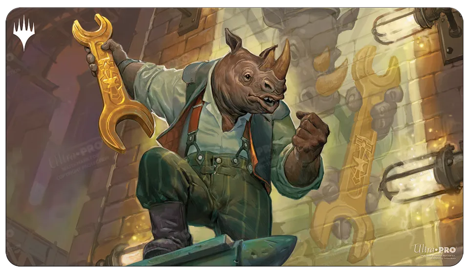 ultra-pro-streets-of-new-capenna-workshop-warchief-standard-gaming-playmat image 1