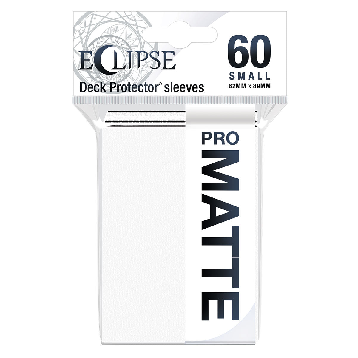ultra-pro-eclipse-matte-small-deck-protector-sleeves-60ct-arctic-white image 1