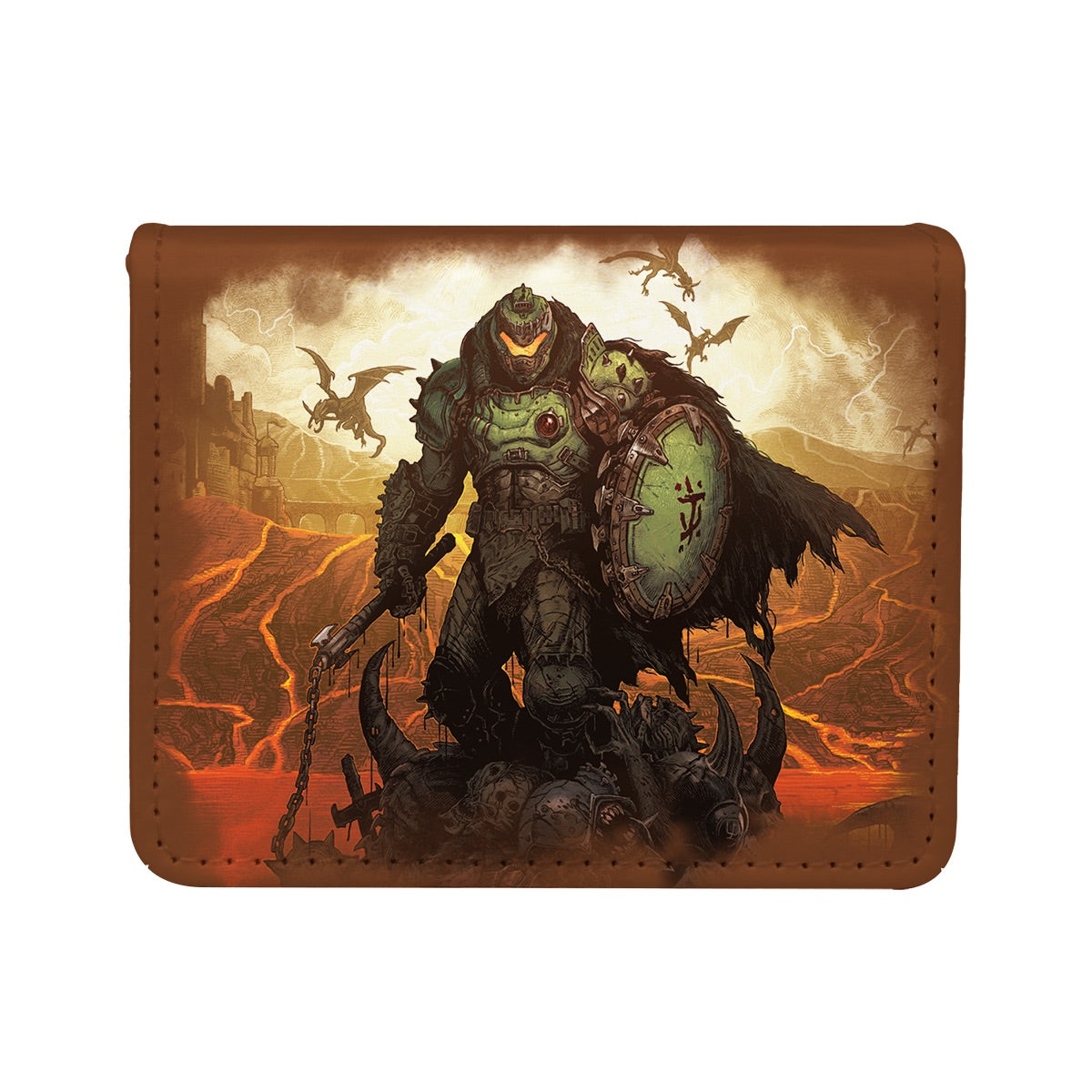 ultra-pro-doom-the-dark-ages-wrath-alcove-edge-deck-box-100-karten-leder-optik image 3