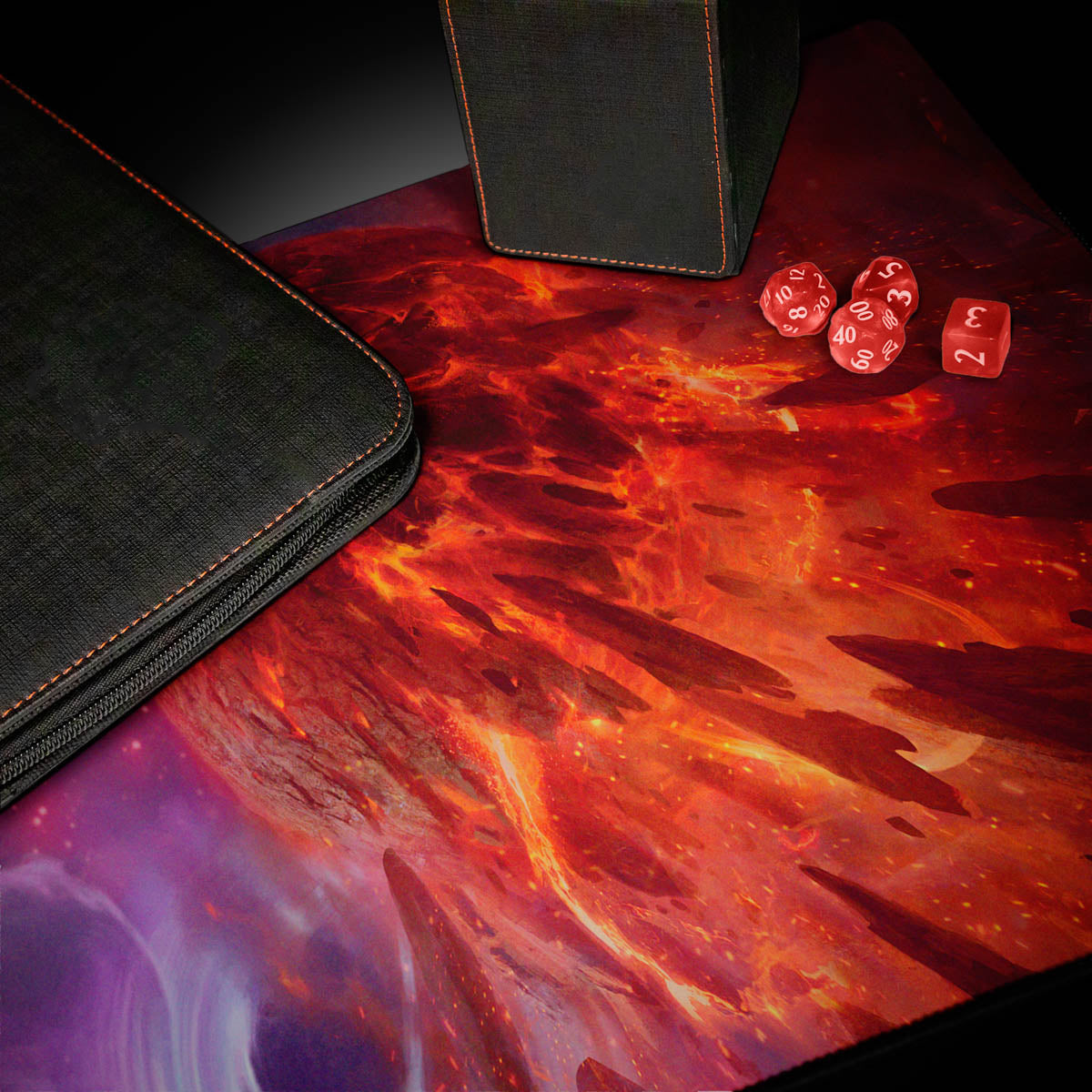 ultra-pro-edge-of-eternities-kavaron-memorial-world-mythic-land-red-playmat-f-r- image 3
