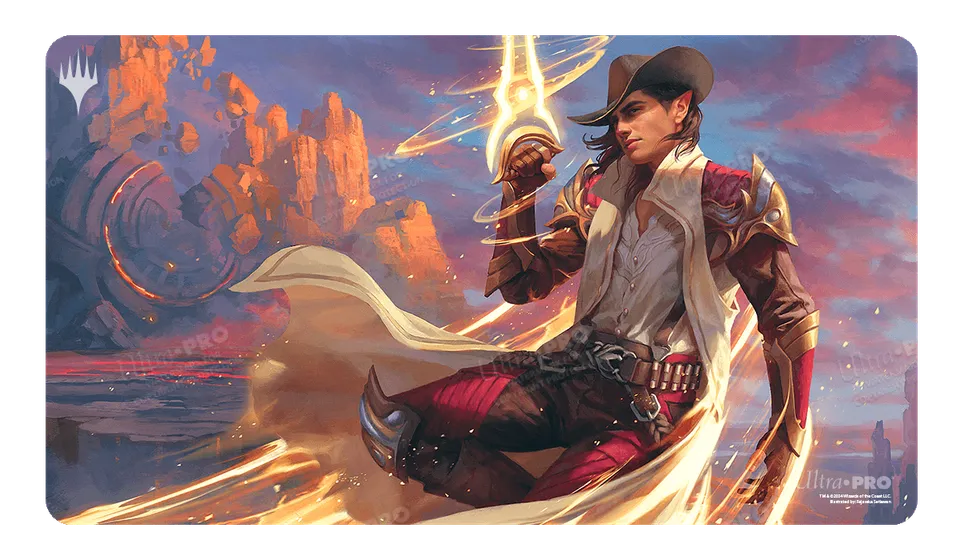 ultra-pro-magic-the-gathering-playmat-outlaws-of-thunder-junction-kellan-the-kid image 1