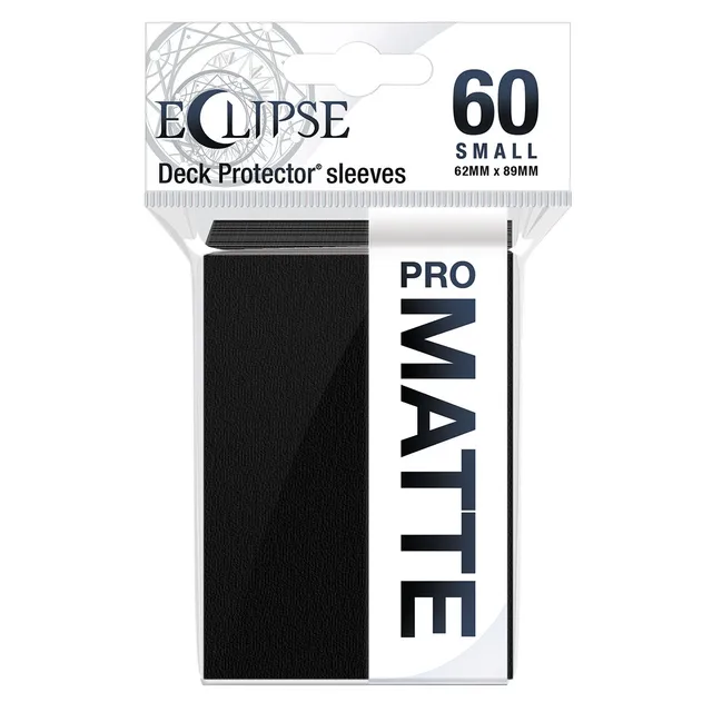 ultra-pro-eclipse-matte-small-deck-protector-sleeves-60ct-jet-black-f-r-yu-gi-oh image 1