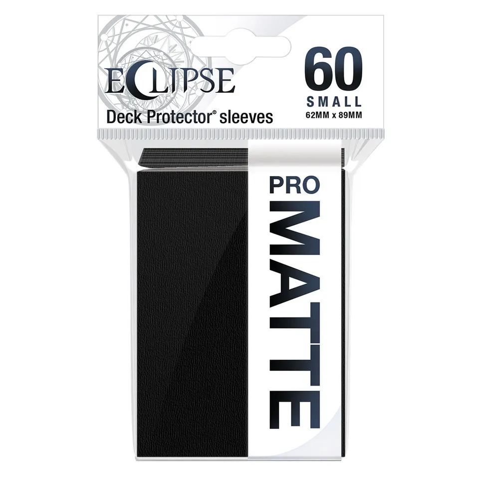 ultra-pro-eclipse-matte-small-deck-protector-sleeves-60ct-jet-black-f-r-yu-gi-oh image 1