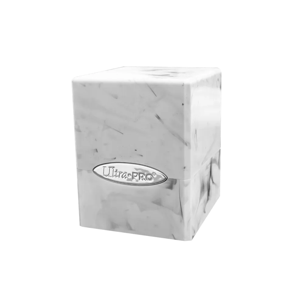 ultra-pro-marble-satin-cube-deck-box-white-black-f-r-100-karten image 1