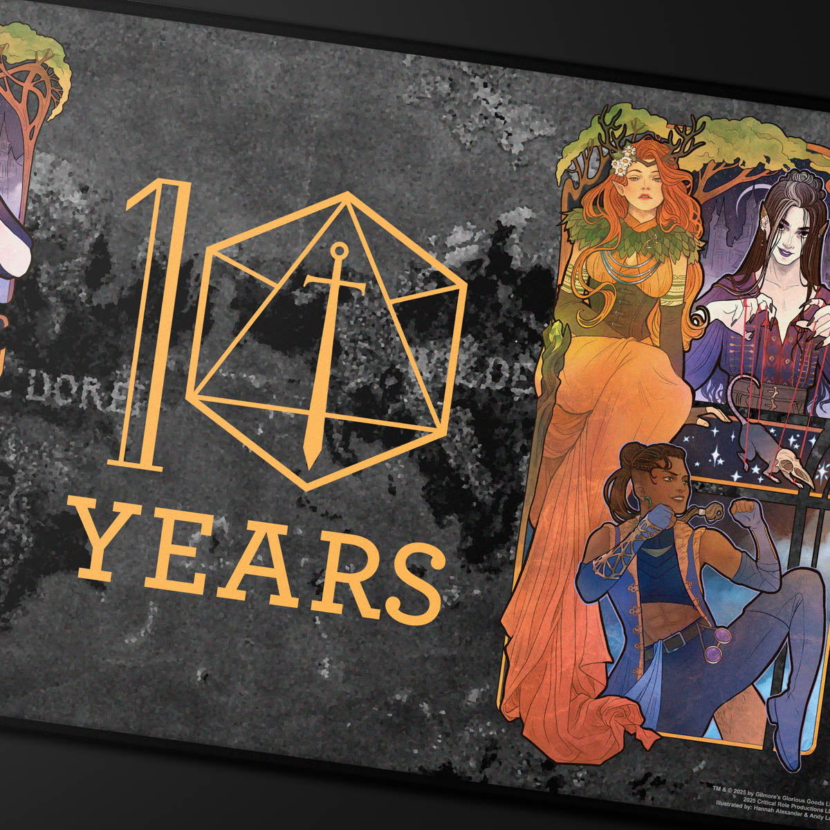 ultra-pro-critical-role-10-year-anniversary-playmat-marisha-ray-stitched-edge image 2