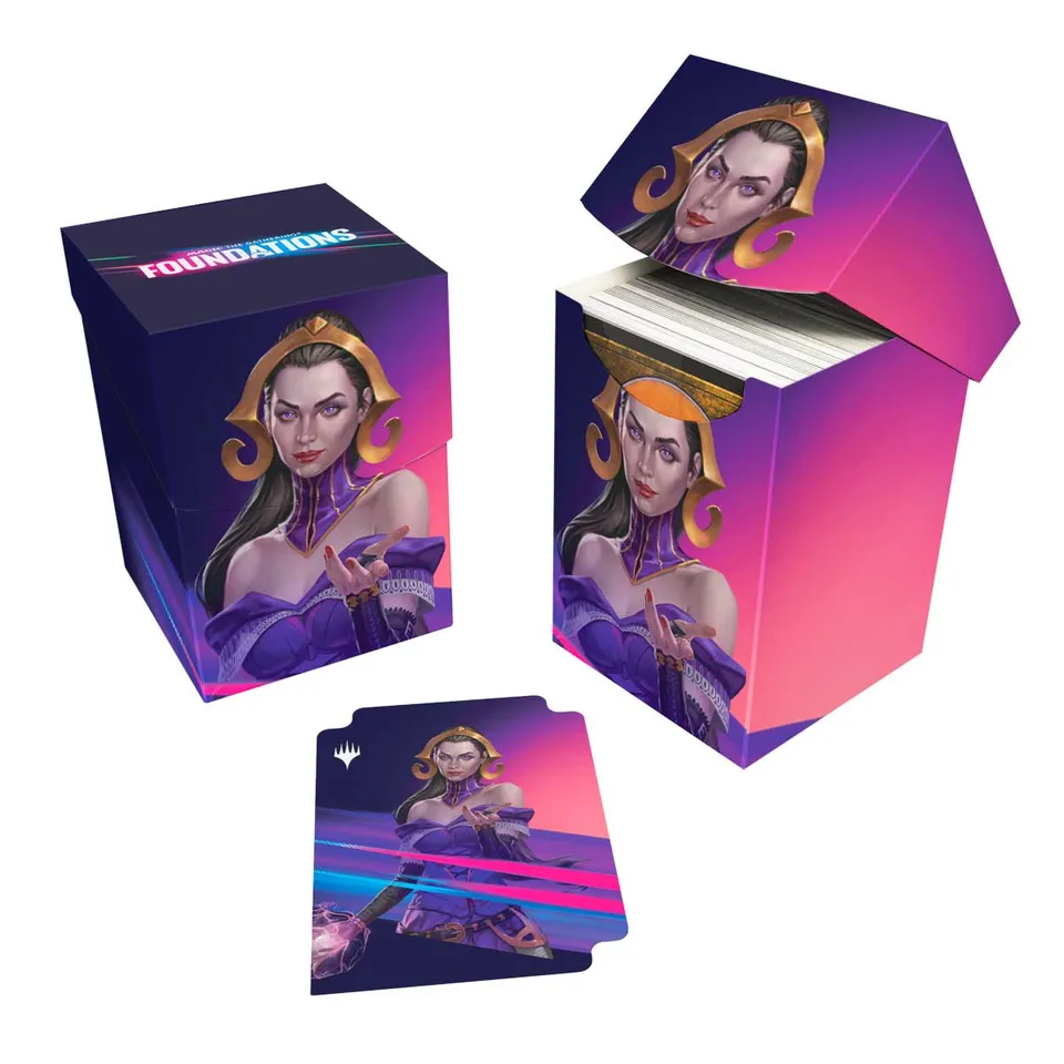 ultra-pro-foundations-liliana-100-deck-box-dark-f-r-magic-the-gathering image 1