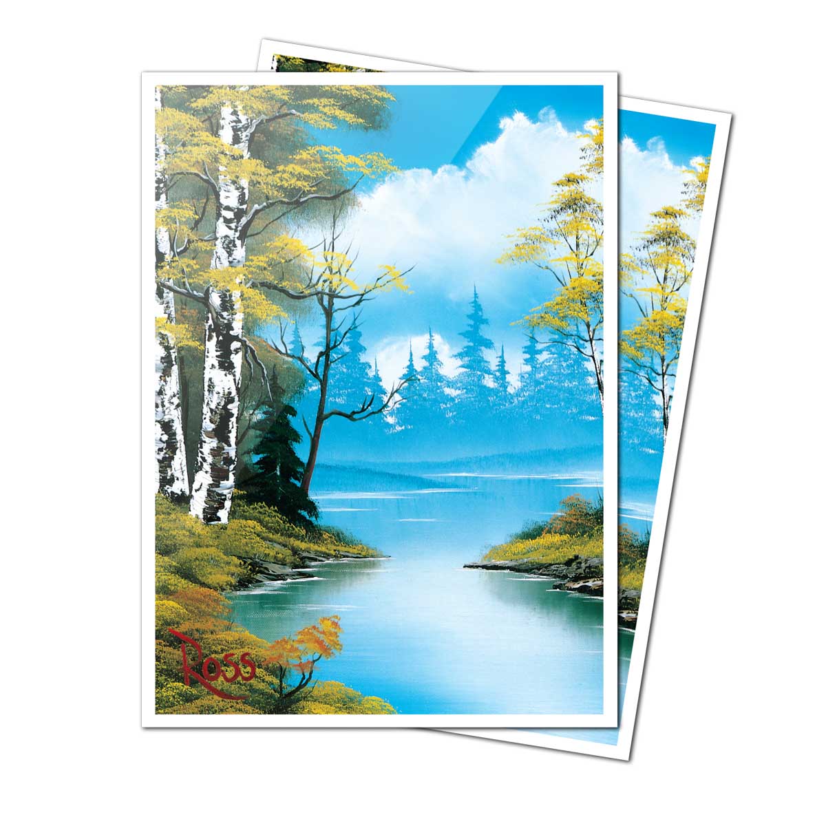 ultra-pro-apex-bob-ross-lakeside-path-sleeves-105ct image 1