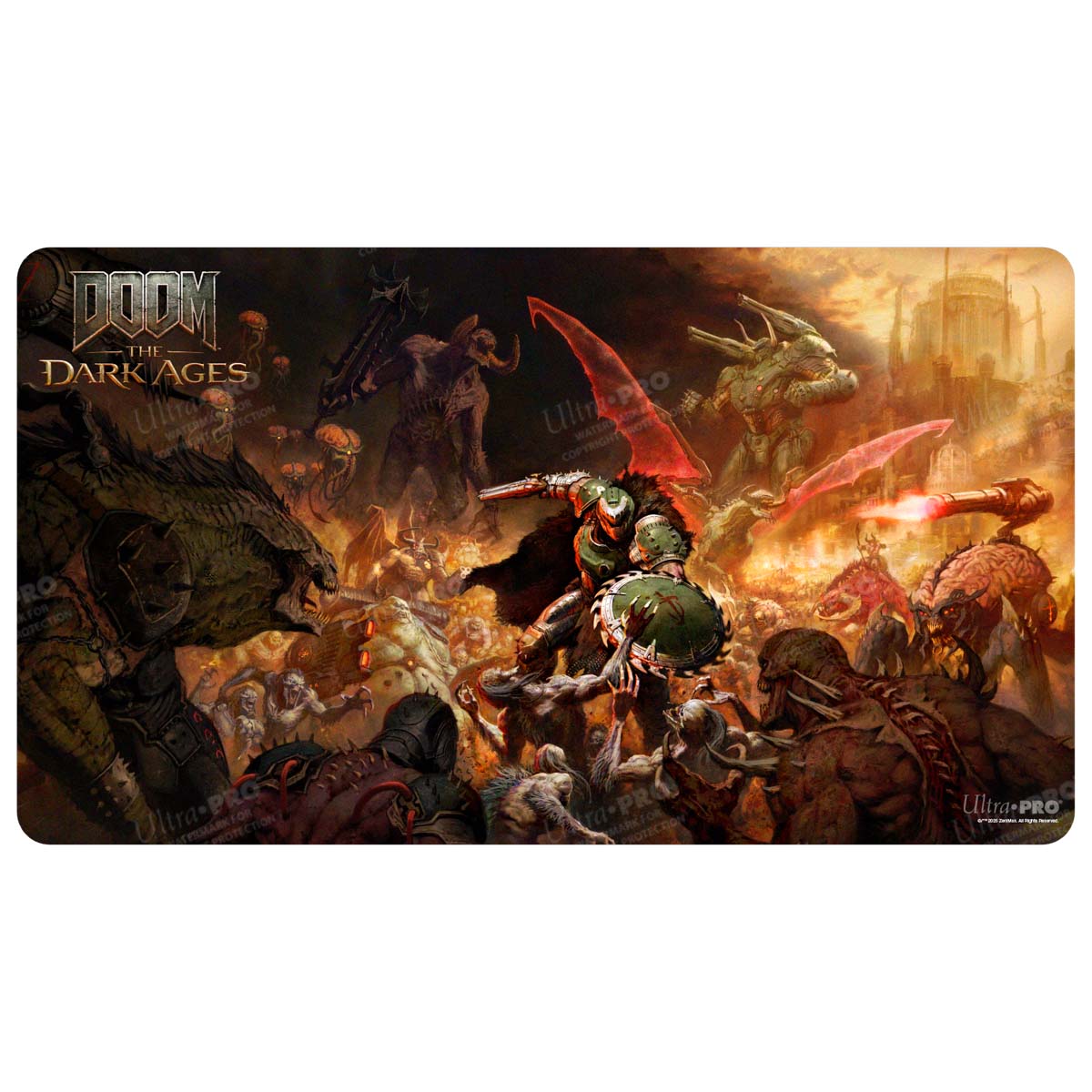ultra-pro-doom-the-dark-ages-onslaught-playmat image 1