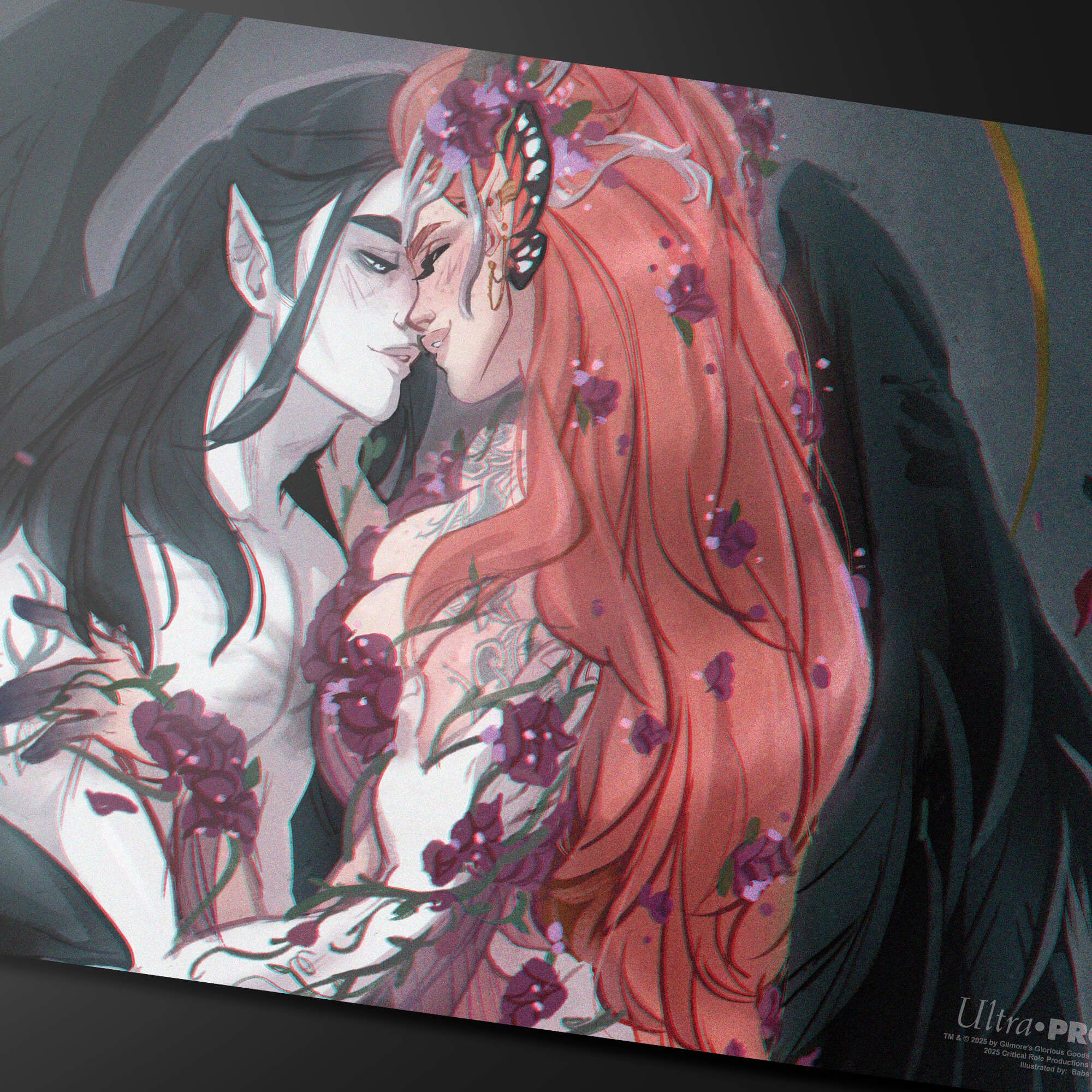 ultra-pro-critical-role-pinups-vax-and-keyleth-playmat image 2